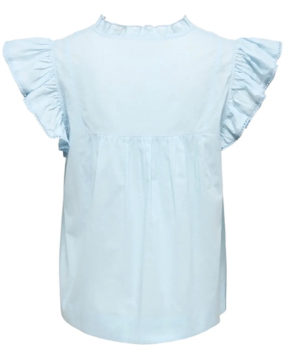 Only - ONLTea-Idris Frill Tape Top - Dream Blue